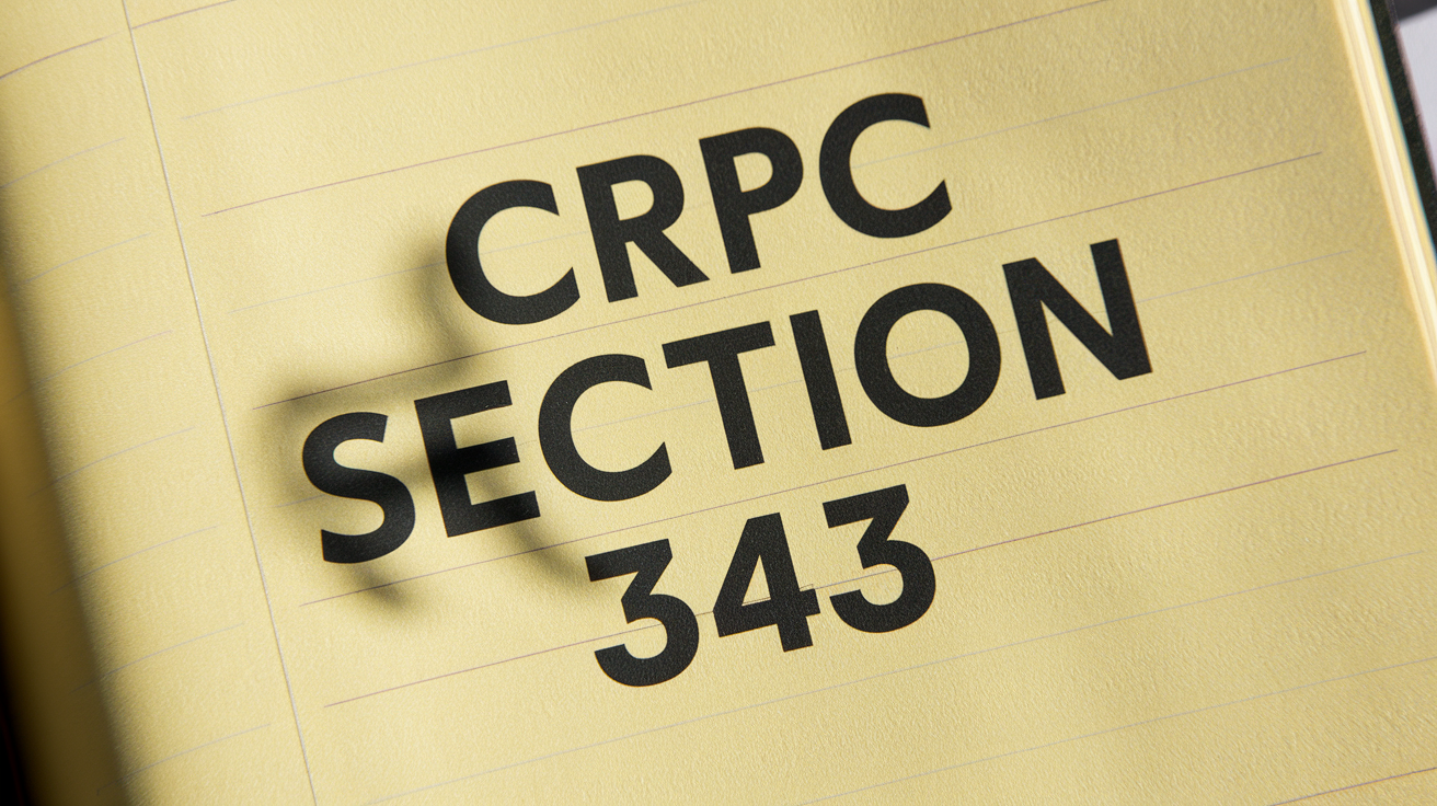 CrPC Section 343 – Sending Convicted Person to Jail