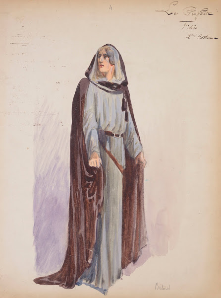 Le prophète  douze maquettes de costumes 1903