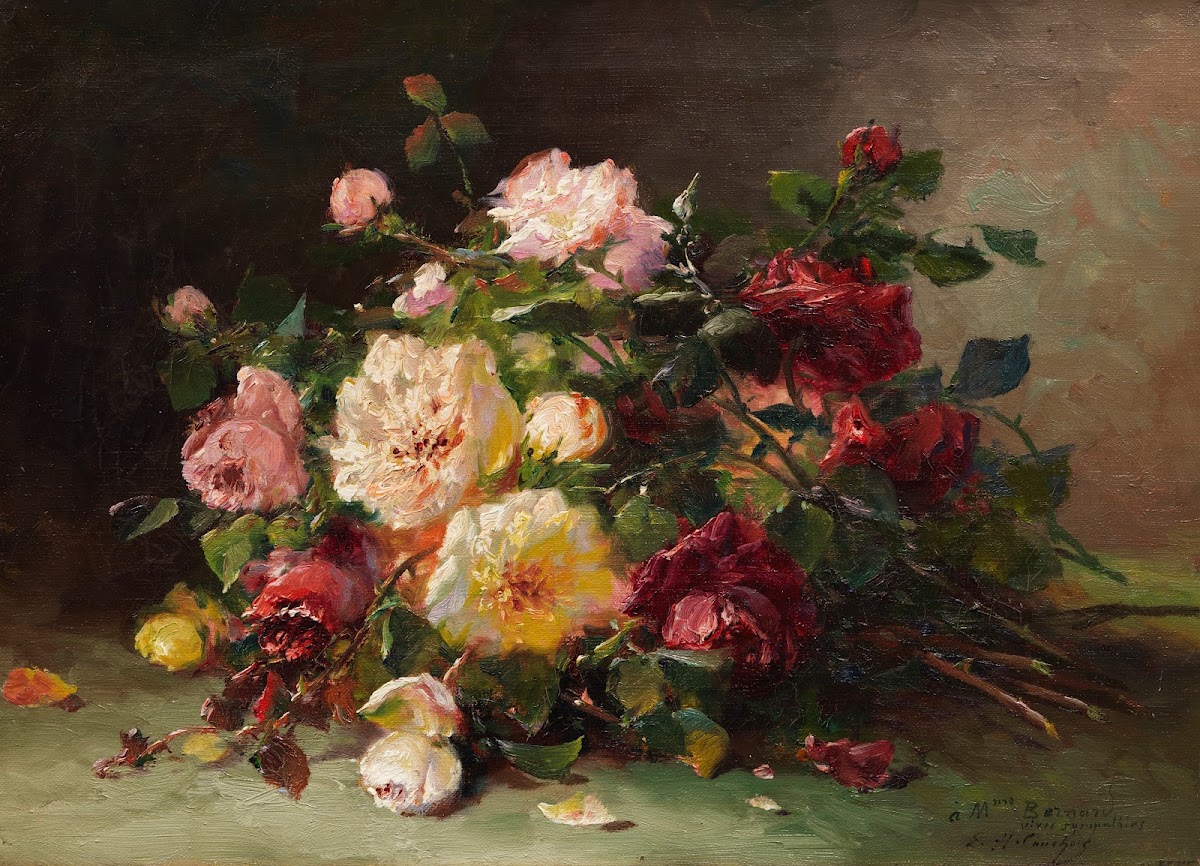 Bouquet de roses ca 1880 90