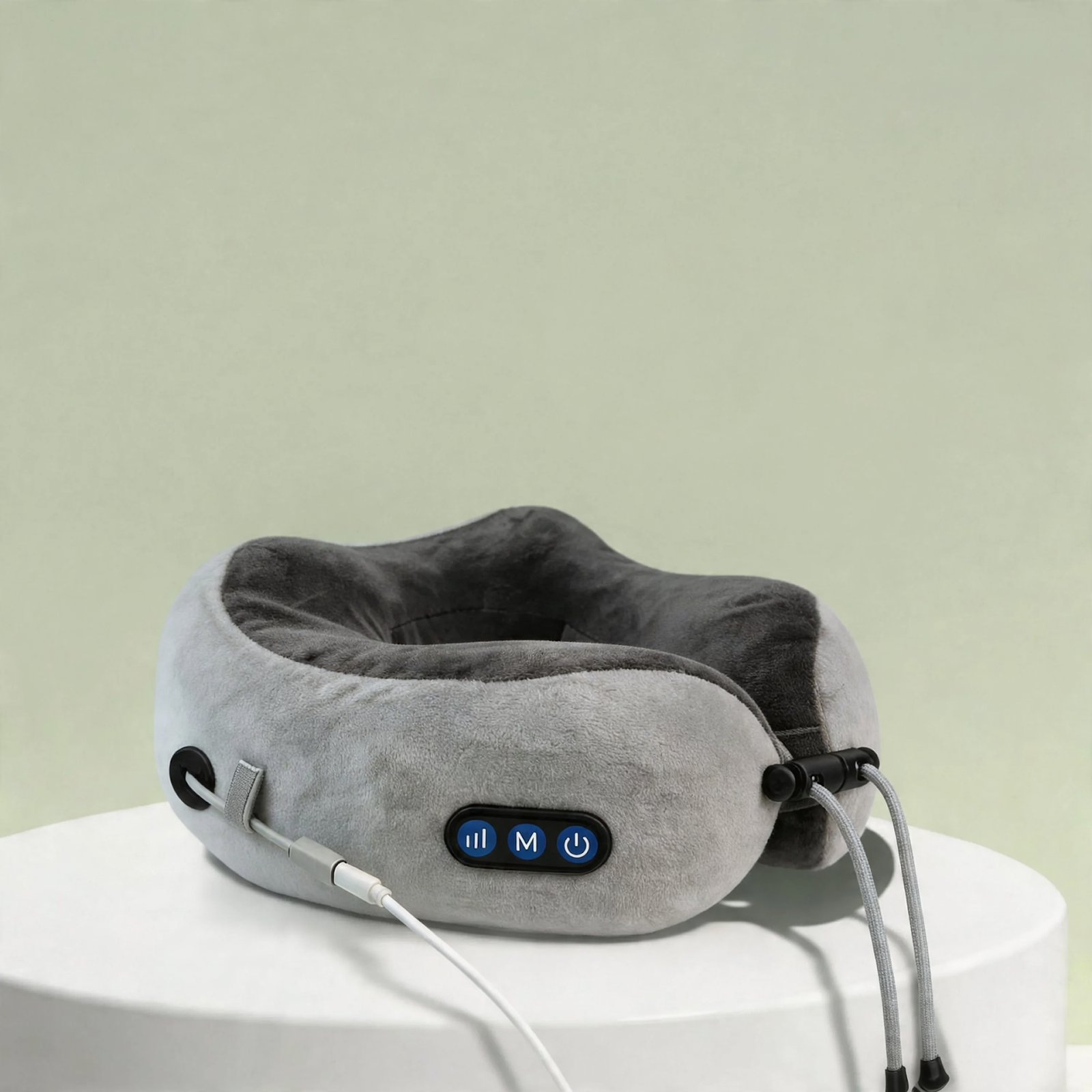 U-förmiges Nackenkissen mit Massagefunktion