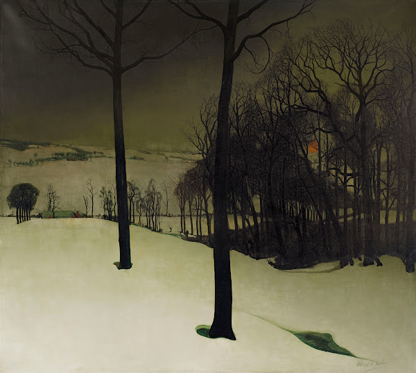Het bos in de winder Forest in the Winter 1925