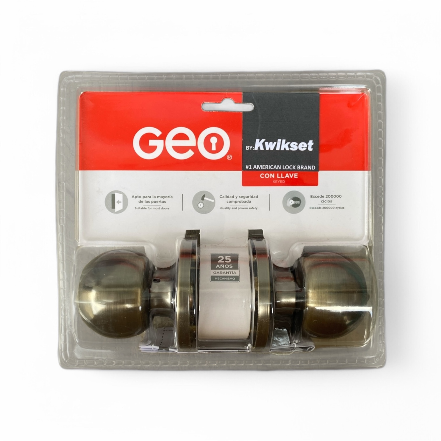 Geo Doorknob Round Handle