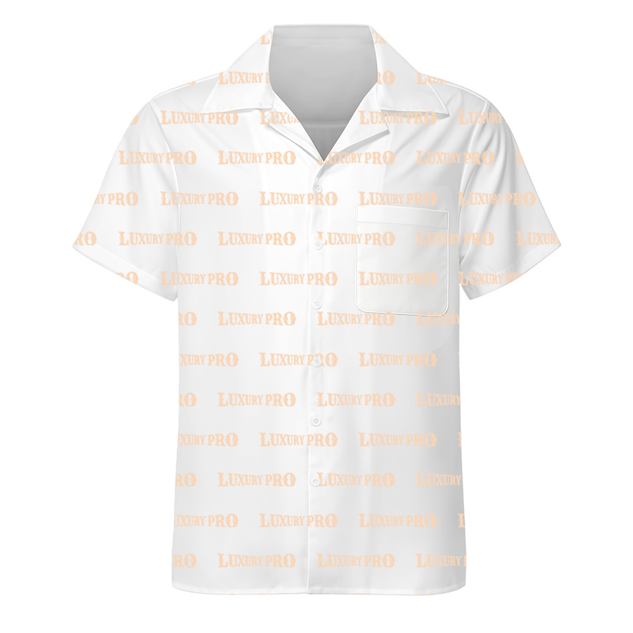AOP Brazilian Collar Short Sleeve Shirt Women With Pocket