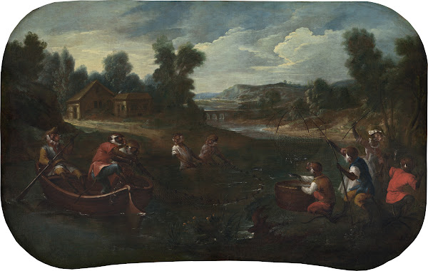 Singerie  The Fishermen c 1739