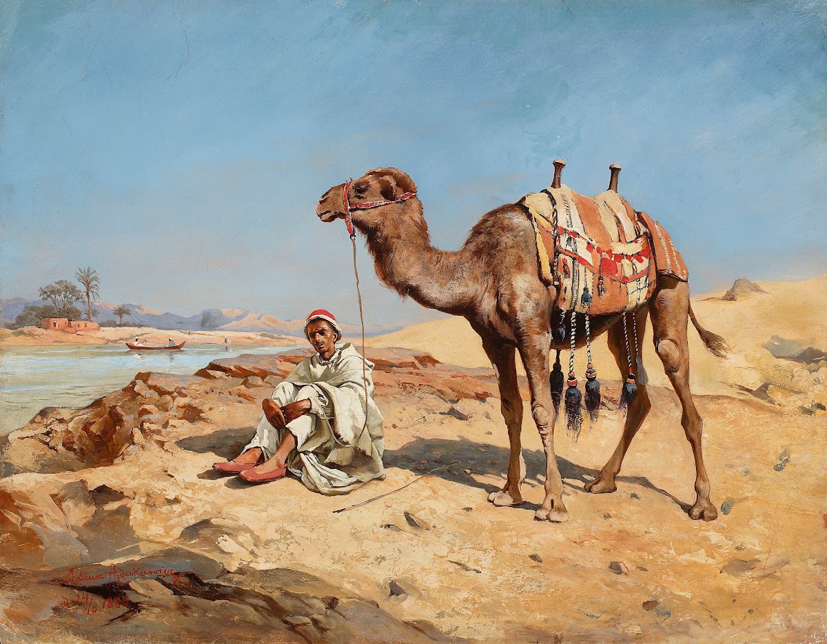 Arab in the desert 1885