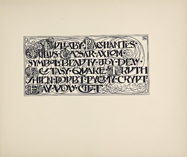 Beispiele kunstlerischer Schrift Pl017 1900