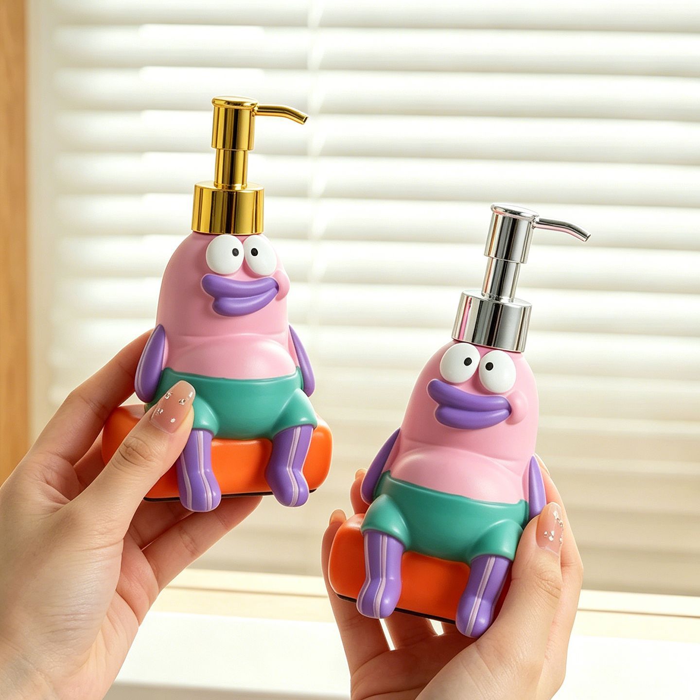 Fish soap dispenser with pump lid, 300 ml