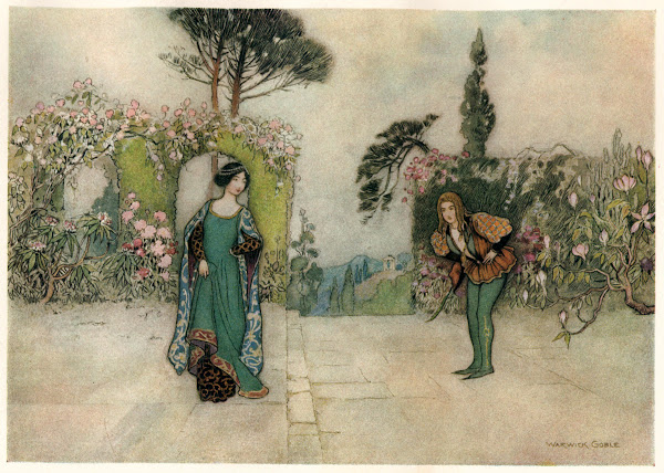 Violet and the Prince in the Garden 1911