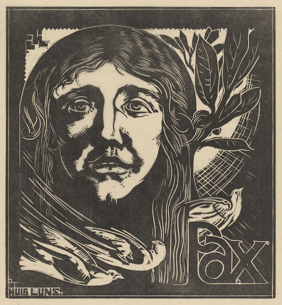 Personificatie van de Vrede met duiven 1919