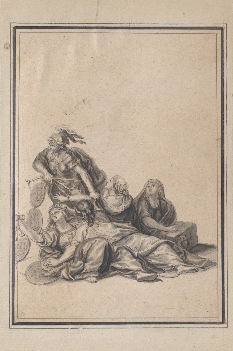 Vignette from the Galerie des Glaces Versailles early 18th century