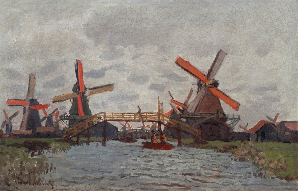 Mills at Westzijderveld near Zaandam 1871