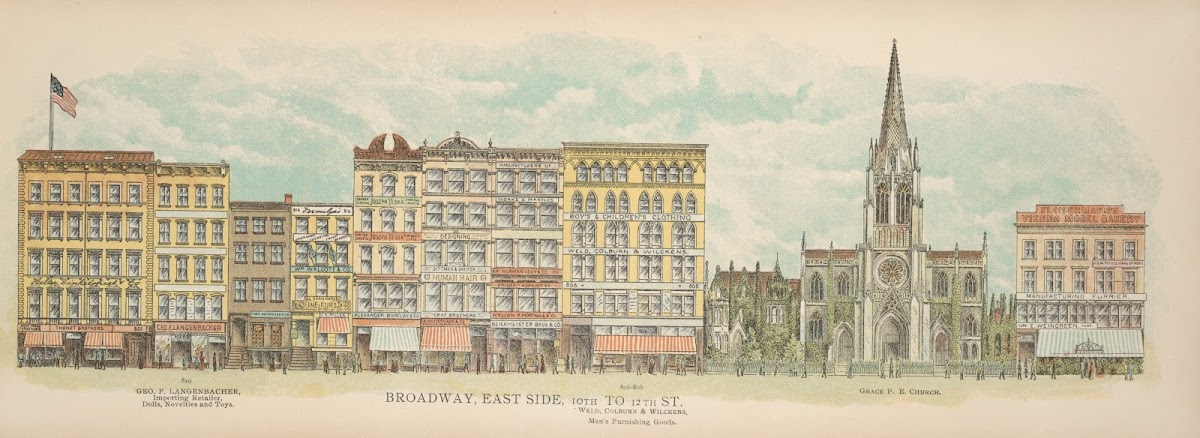 Broadway East Side 10th to 12th St 1899