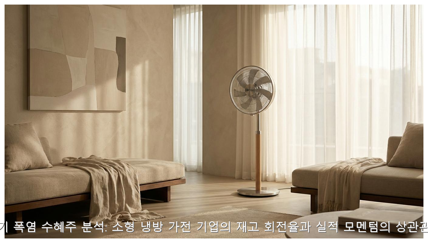 조기 폭염 수혜주 분석: 소형 냉방 가전 기업의 재고 회전율과 실적 모멘텀의 상관관계 핵심 안내 및 분석 인포그래픽 (4)