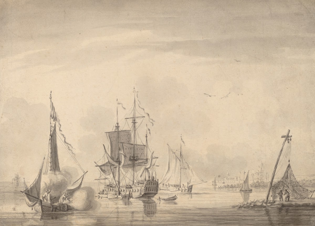 Harbor Scene c 1760