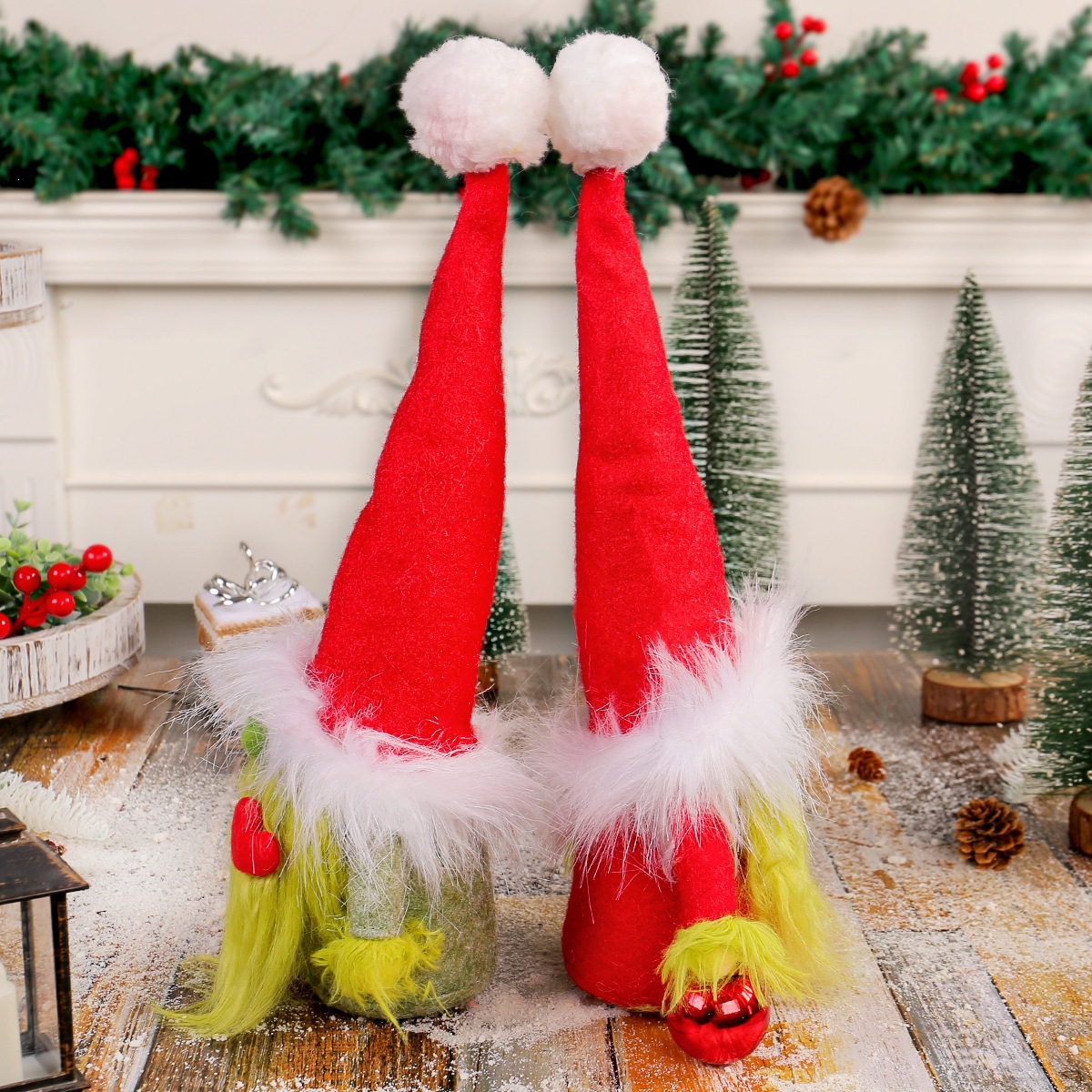 Weihnachts-Wichtel mit Herz-Motiv, Textil