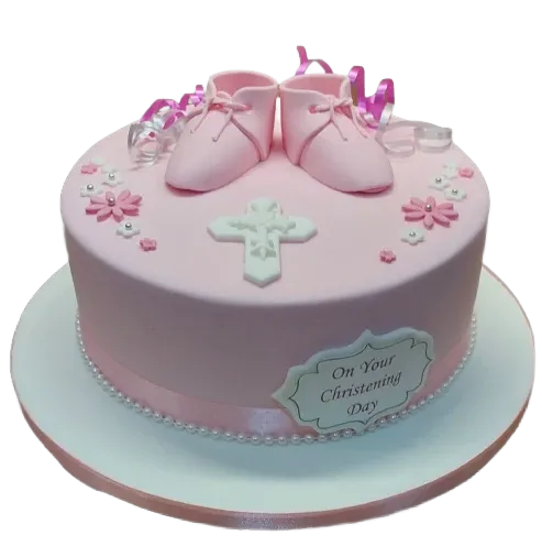 Girls Christening Baptism Cake CB-NC614