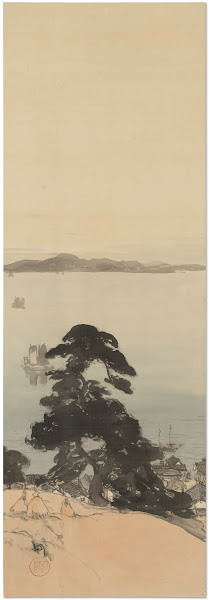 Pine Trees and Sea Port