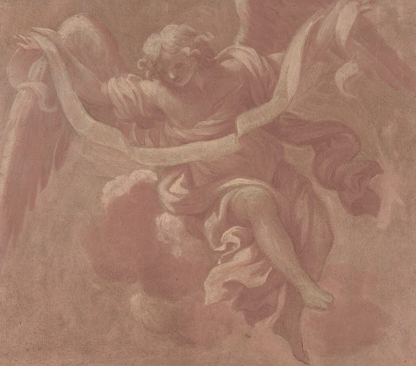 Angel Holding a Banderole 1706