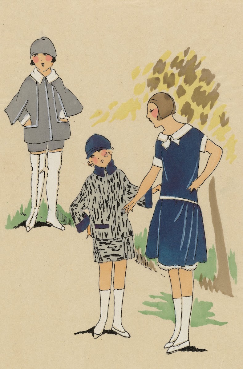 SOEURETTE  Gracieux ensemble composé 1923