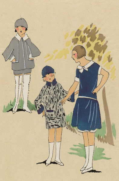 SOEURETTE  Gracieux ensemble composé 1923