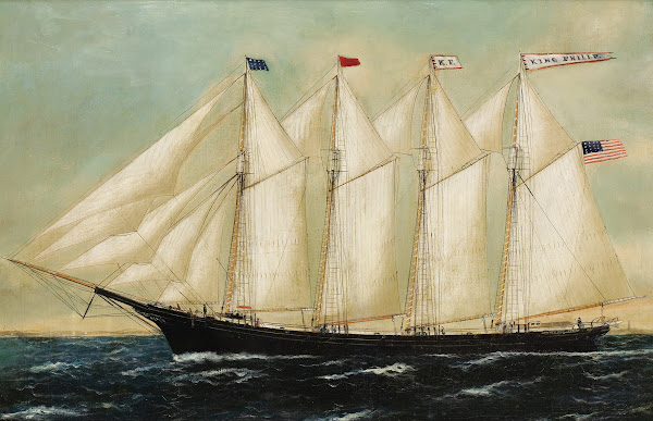 A Four Mast Schooner King Philip