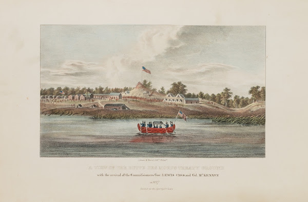 A View of the Butte Des Morts Treaty Ground With the Arrival of the Commissioner