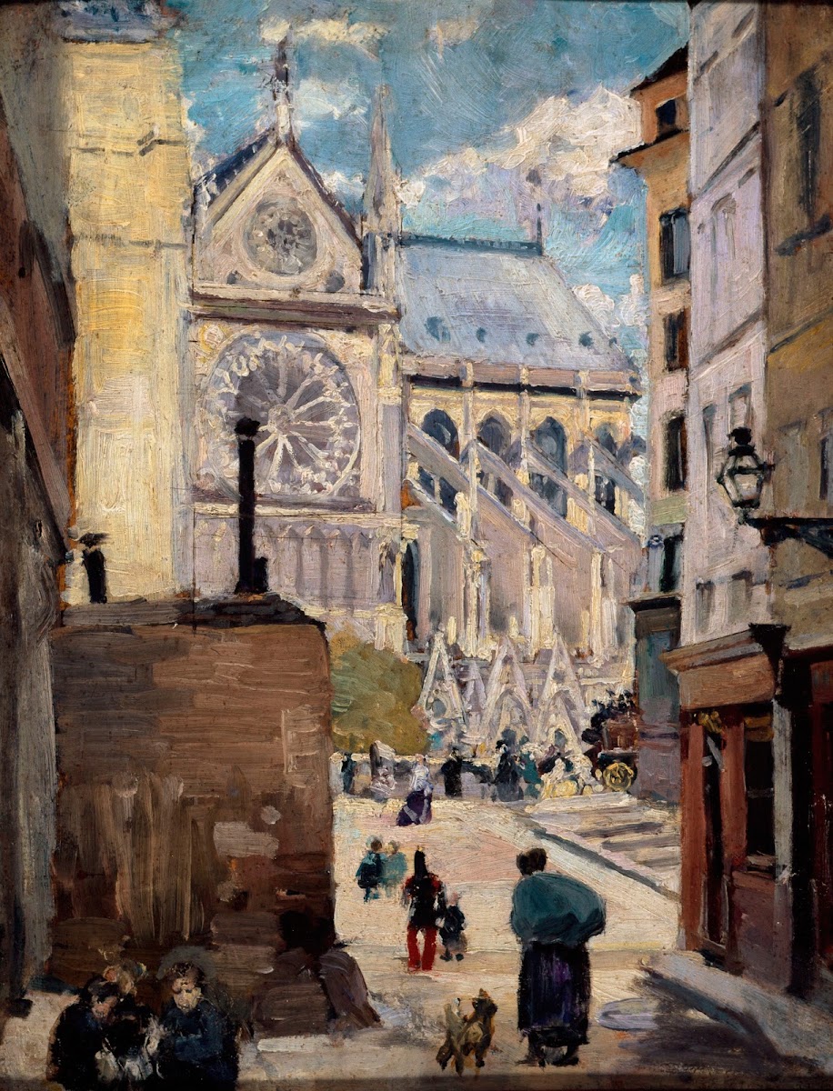 Notre Dame vue de la rue de lHôtel Colbert 1880
