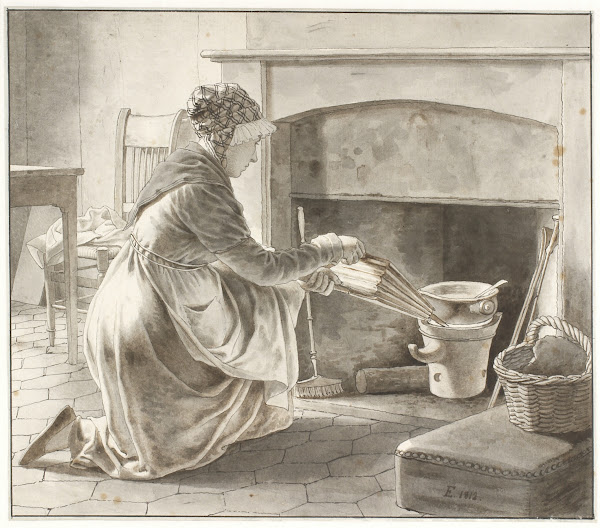 Maden Tilberedes  Eckersbergs værtinde i Paris 1812