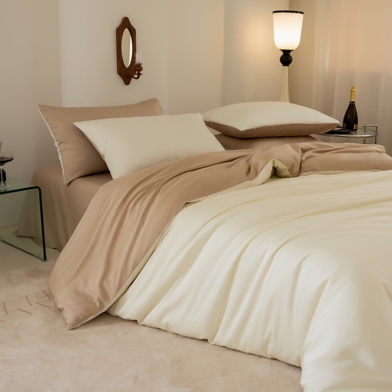 Lyocell-Cotton Bedding Set, Silky Soft, Solid Color