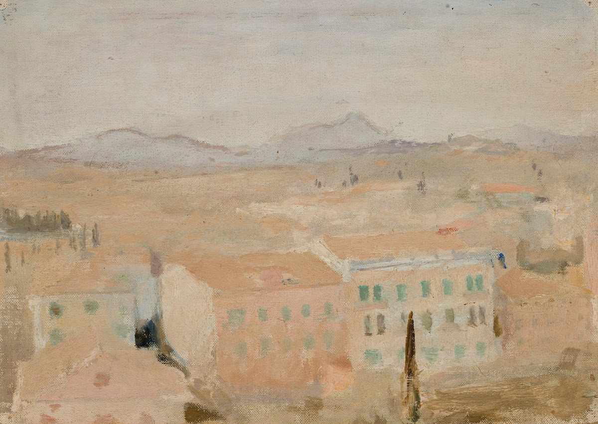 Corfu  view from the balcony From the journey to Greece 1905