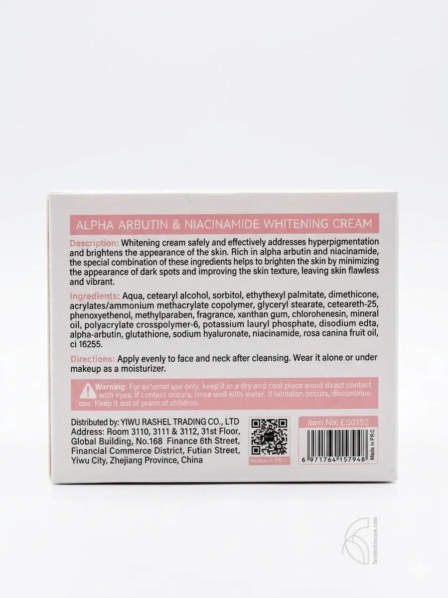 Estelin Alpha Arbutin + Niacinamide Whitening Cream