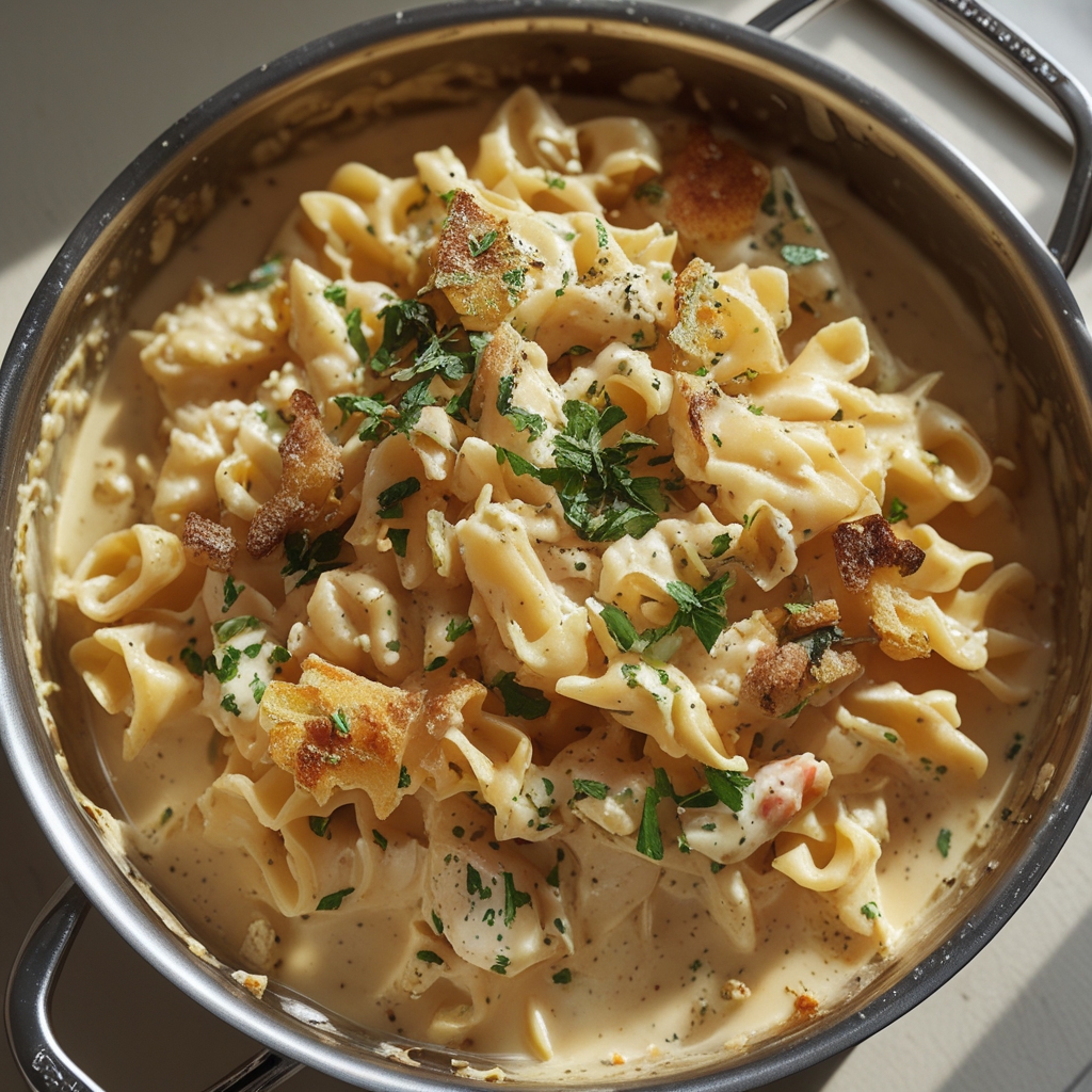 One Pot Creamy Garlic Pasta – Easy, Quick & Delicious Dinner finished