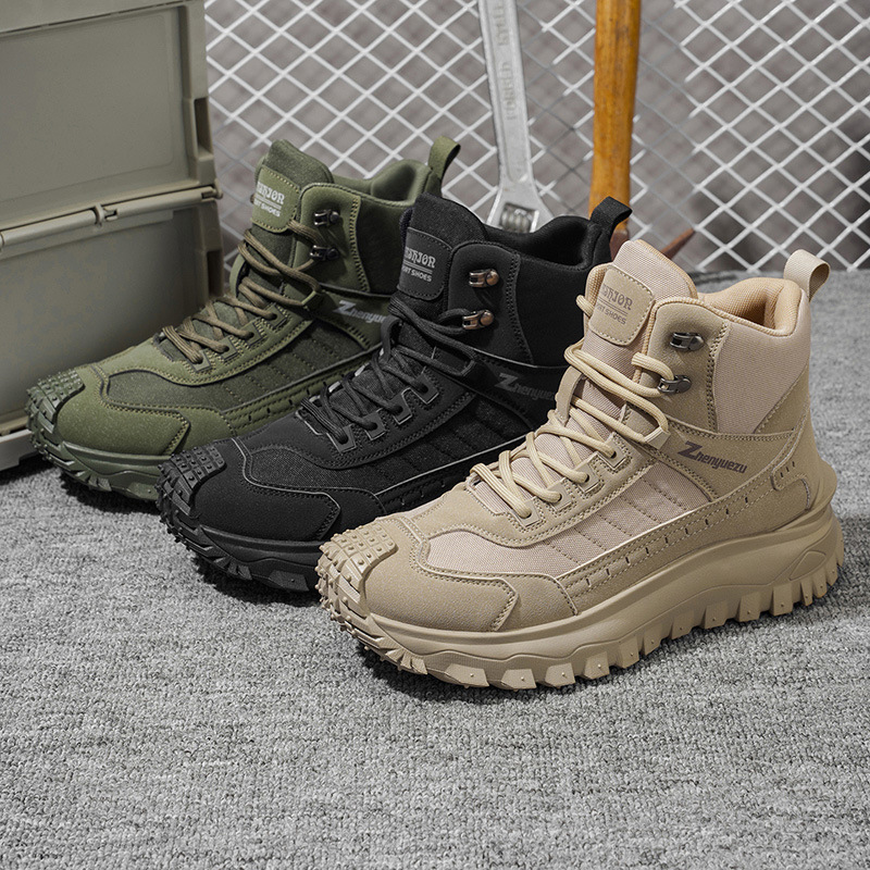 Men's High-Top Boots, Platform Sole, Casual Style