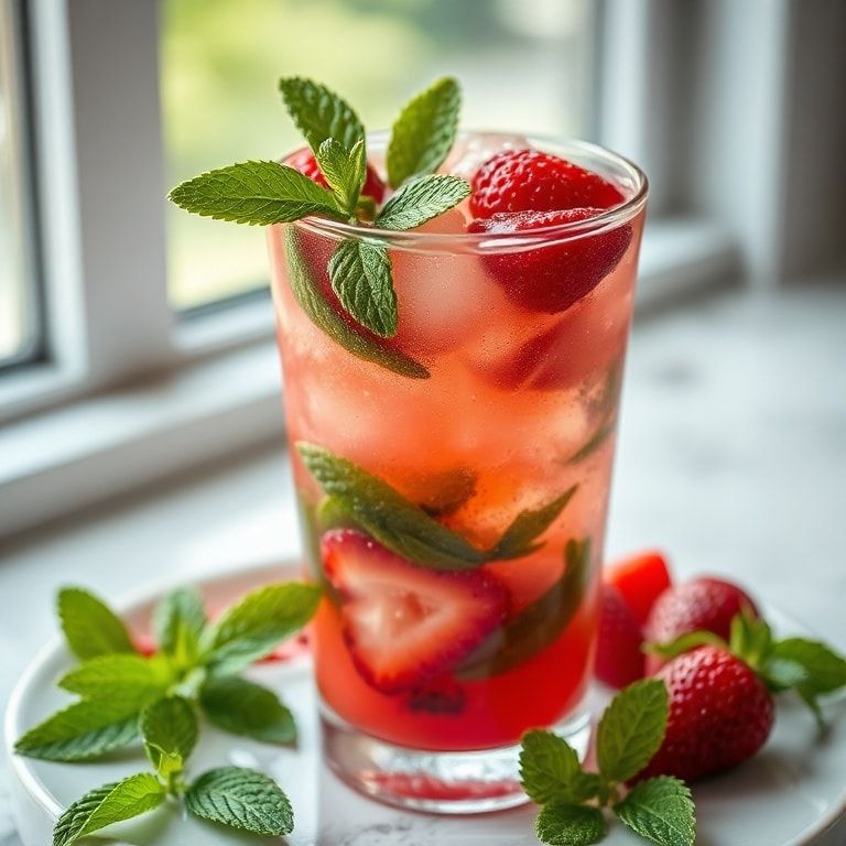 Refreshing Fizzy Berry Drink with Fresh Mint: Easy, Family-Friendly Sparkling Refreshment