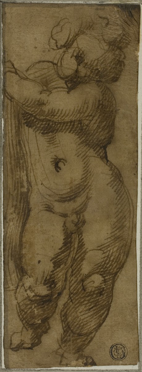 Standing Putto Seen from the Front Study for the Virgin in Glory with Saints Pet