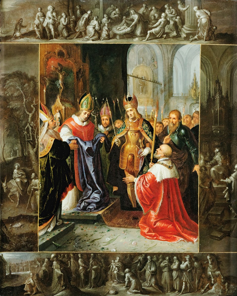 The Emperor Charles V Shown The Virgins Robes