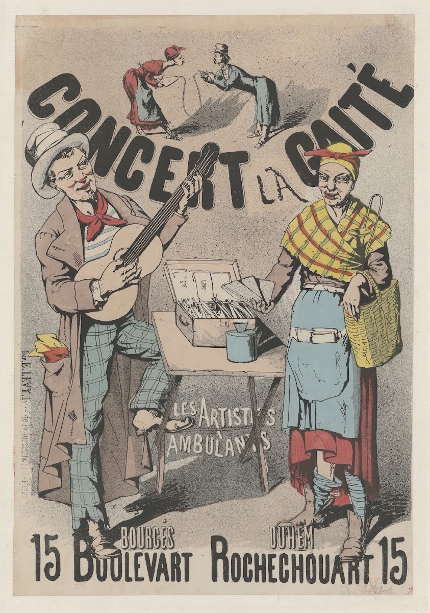 Concert La Gaité Les artistes ambulants 1879