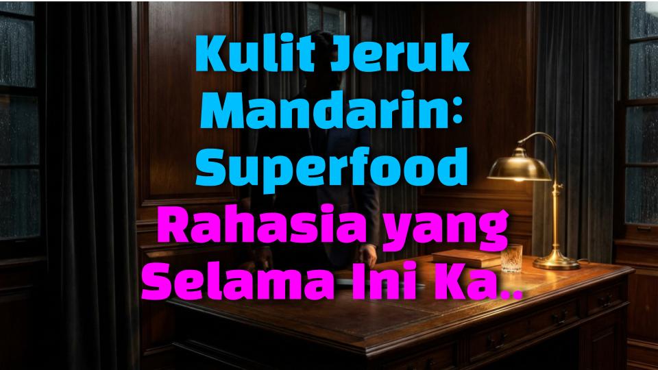 Kulit Jeruk Mandarin: Superfood Rahasia yang Selama Ini Kamu Buang!