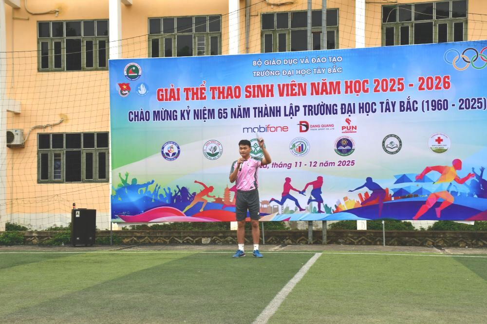 Giải thể thao sinh viên năm học 2025 - 2026 chào mừng  kỷ niệm 65 năm ngày thành lập Trường Đại học Tây Bắc  (1960 - 2025)