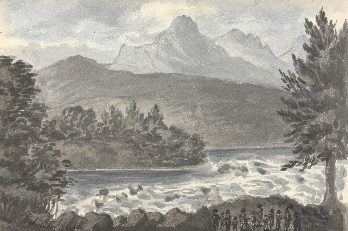 Near Pont Aberglaslin 1824 to 1832