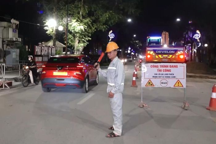 Hà Nội điều chỉnh phân luồng giao thông phục vụ dự án thoát nước - Đài Phát thanh và truyền hình Hà Nội