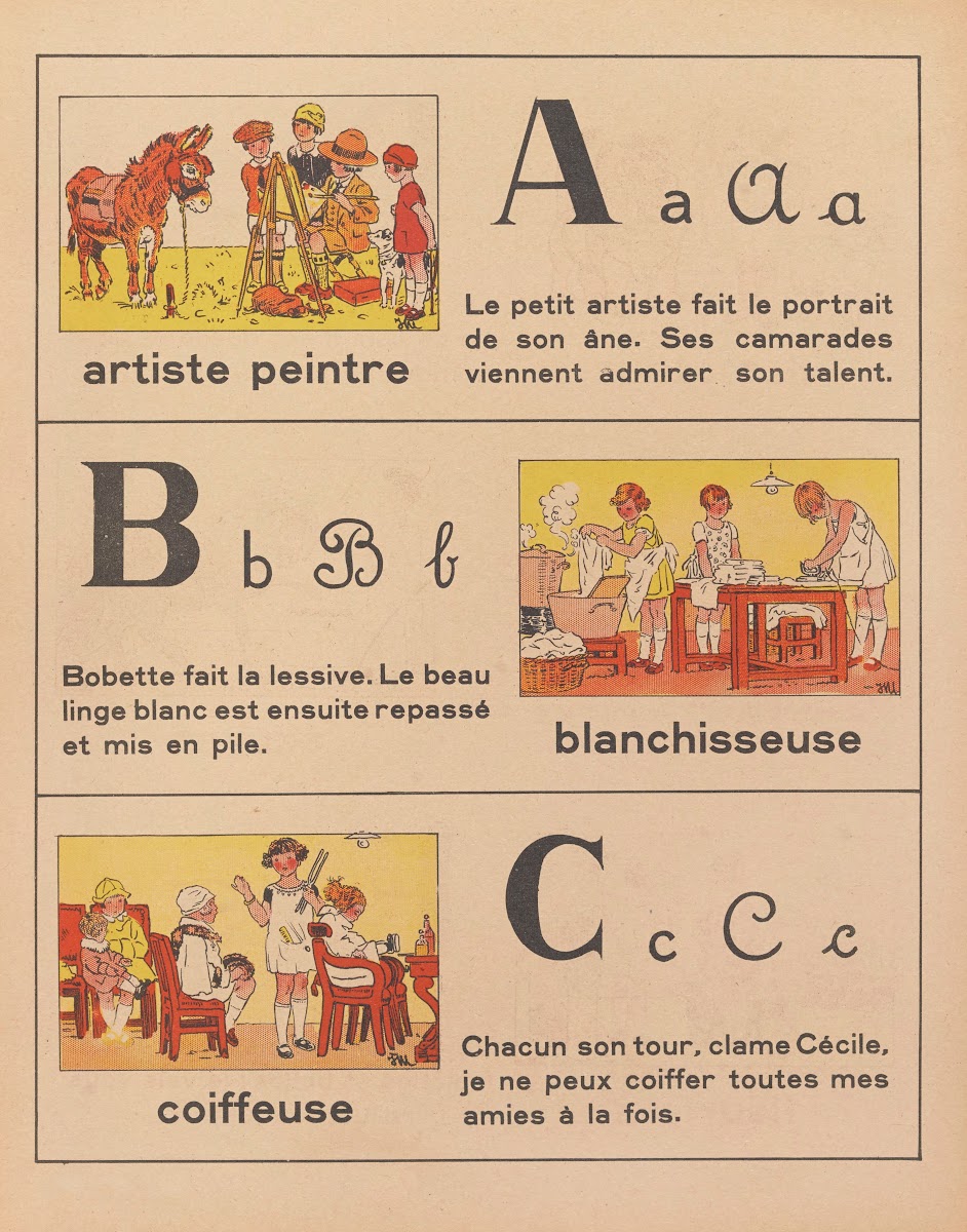 ABC des métiers  abécédaire Pl03 1943