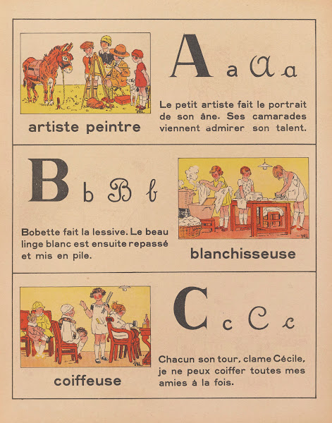 ABC des métiers  abécédaire Pl03 1943