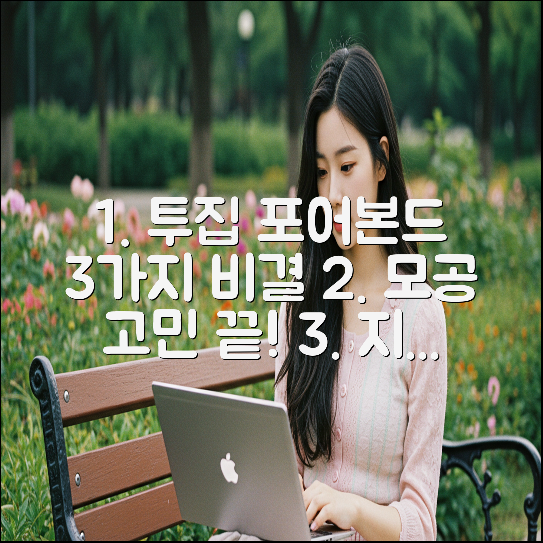 투집 포어본드 크림 3가지 비결