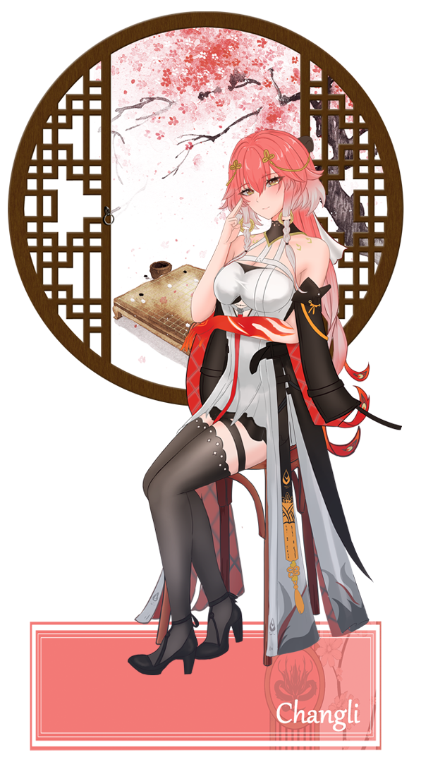 Wuthering Waves Changli Standee by Karbiter ( Haku Tsuki )