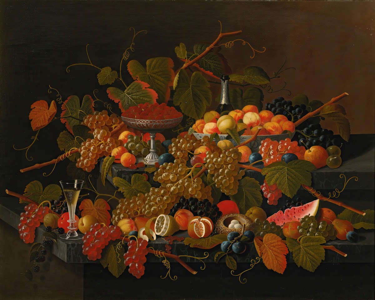 Still Life With Fruit And Champagne