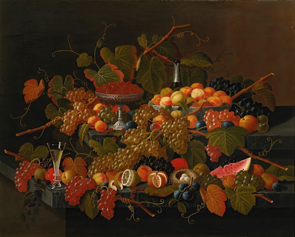 Still Life With Fruit And Champagne