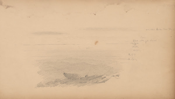 Sea Scape with Color Notations 1859