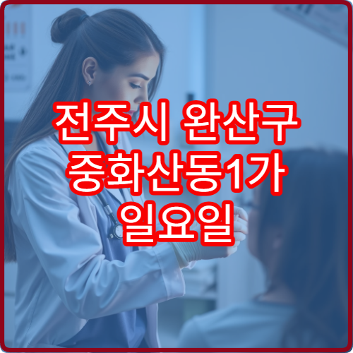 전주시 완산구 중화산동1가 일요일 진료 내과 소화불량 위장 질환 진료