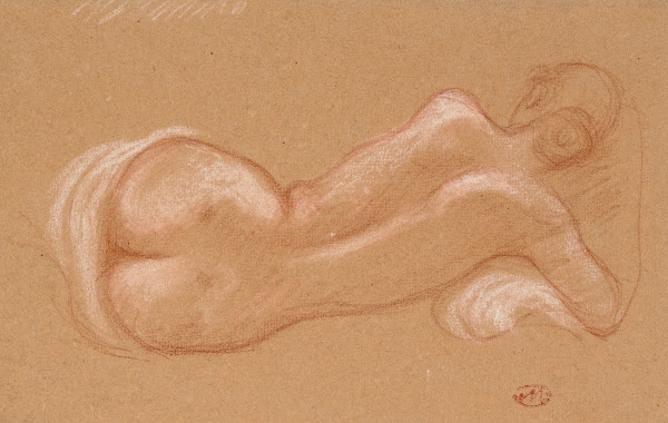 Femme nue allongée circa 1930